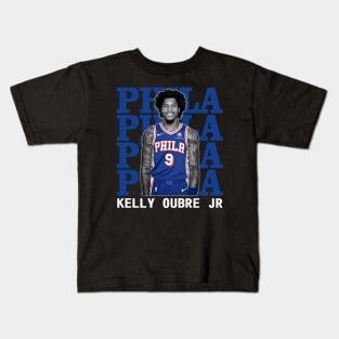 Philadelphia 76ers Kelly Oubre Jr Kids T-Shirt